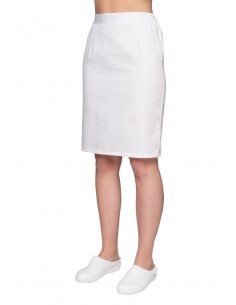 Spódnica medyczna damska biała i granatowa / 35%bawełna i 65%poliester 2