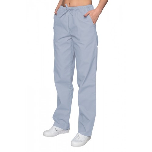 Spodnie chirurgiczne damskie bawełniane jasne  niebieskieniebieskie