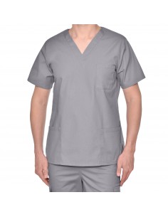 Bluza chirurgiczna  męska szara elastyczna stretch