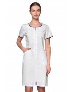 Sukienka kosmetyczna damska biała