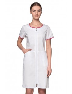 Sukienka kosmetyczna damska biała