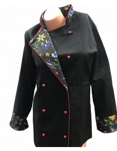 Bluza kucharska damska czarna 2