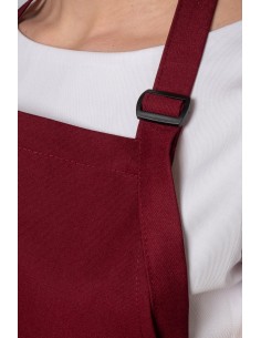 Zapaska kelnerska/ kucharska / z karczkiem  / kolor / z kieszenią / 35%bawełna i 65% poliester  ADW91dk 2