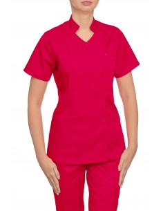 Bluza medyczna damska amarantowa