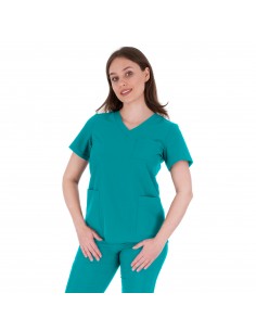 Bluza medyczna damska turkusowa