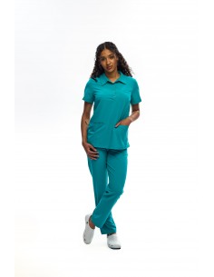 Bluza chirurgiczna turkusowa wiskoza 2