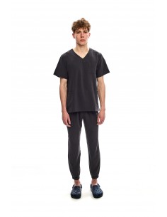 Bluza  chirurgiczna męska  szara  wiskoza 2