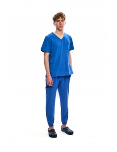 Bluza chirurgiczna  męska chabrowa wiskoza 2