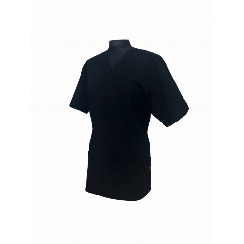 Bluza chirurgiczna męska  bawełniana czarna  100% bawełna