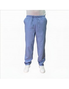 Spodnie chirurgiczne bawełniane męskie  jasne niebieskie 100% bawełna