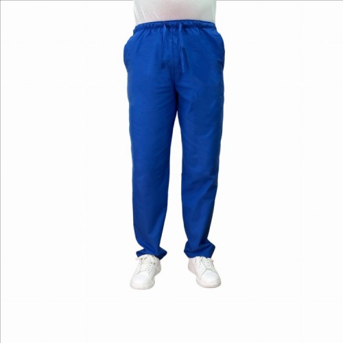 Spodnie chirurgiczne bawełniane męskie chabrowe 100% bawełna