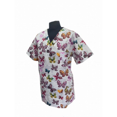 Bluza chirurgiczna w motyle