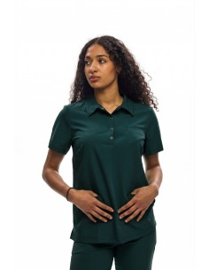 Bluza chirurgiczna zielona butelkowa wiskoza