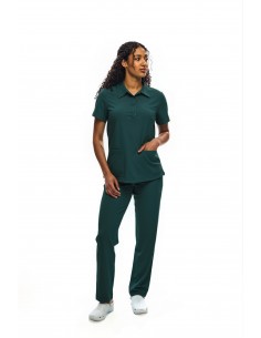 Bluza chirurgiczna zielona butelkowa wiskoza 2