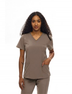 Bluza medyczna damska kolor cappucino
