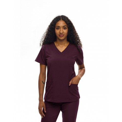 Bluza medyczna damska kolor sangria