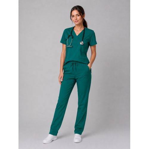 Bluza chirurgiczna damska bawełna zielona