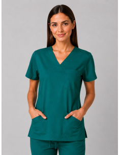 Bluza chirurgiczna damska bawełna zielona